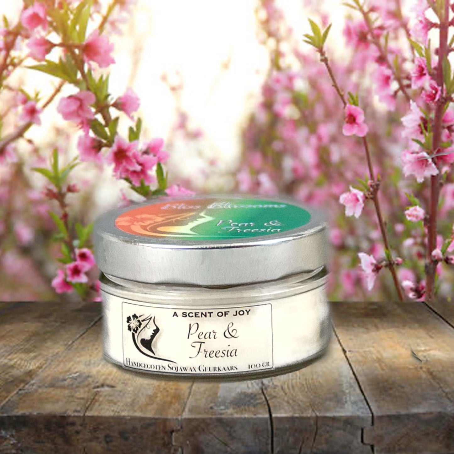 Sojawax geurkaars Pear & Freesia