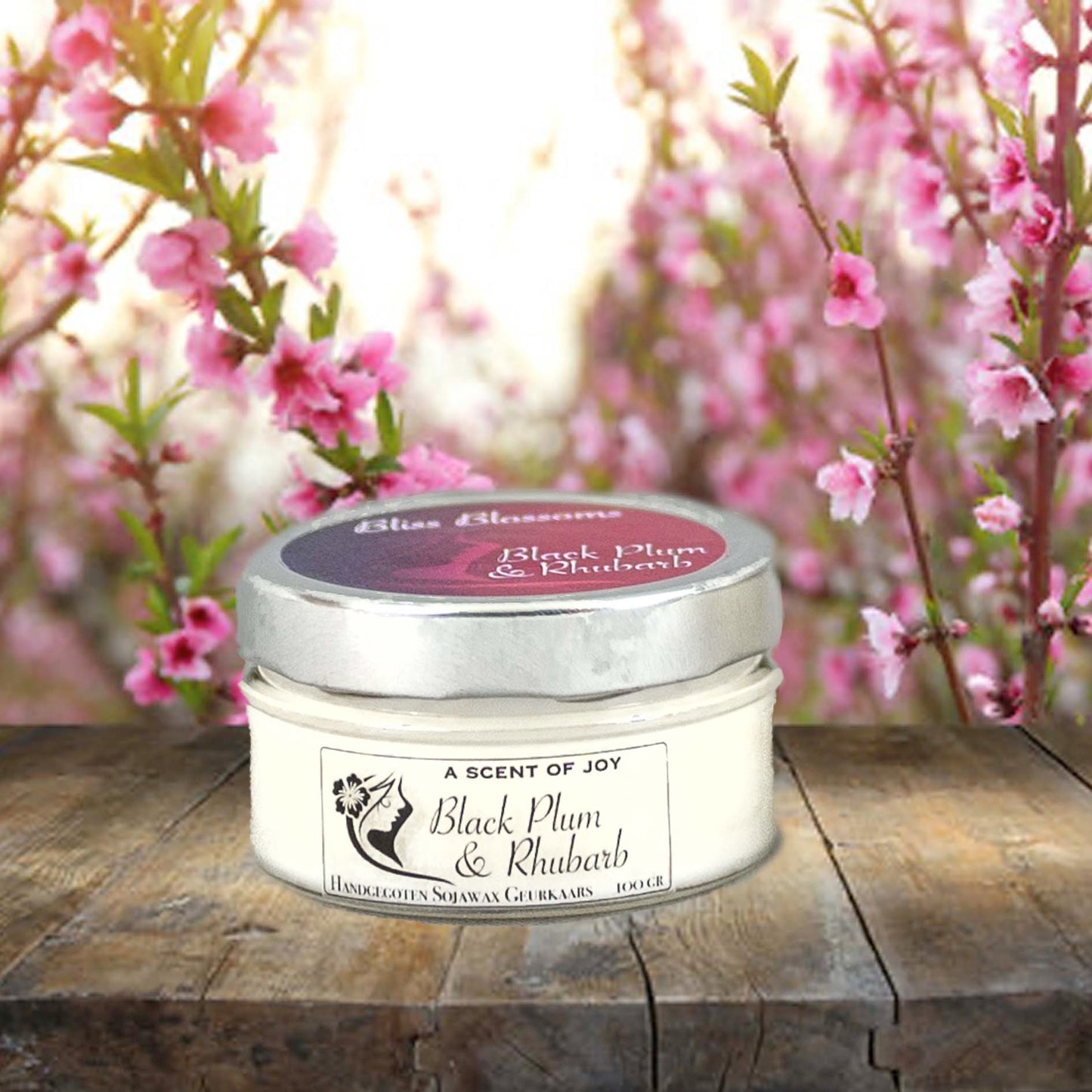 Sojawax geurkaars Black Plum & Rhubarb