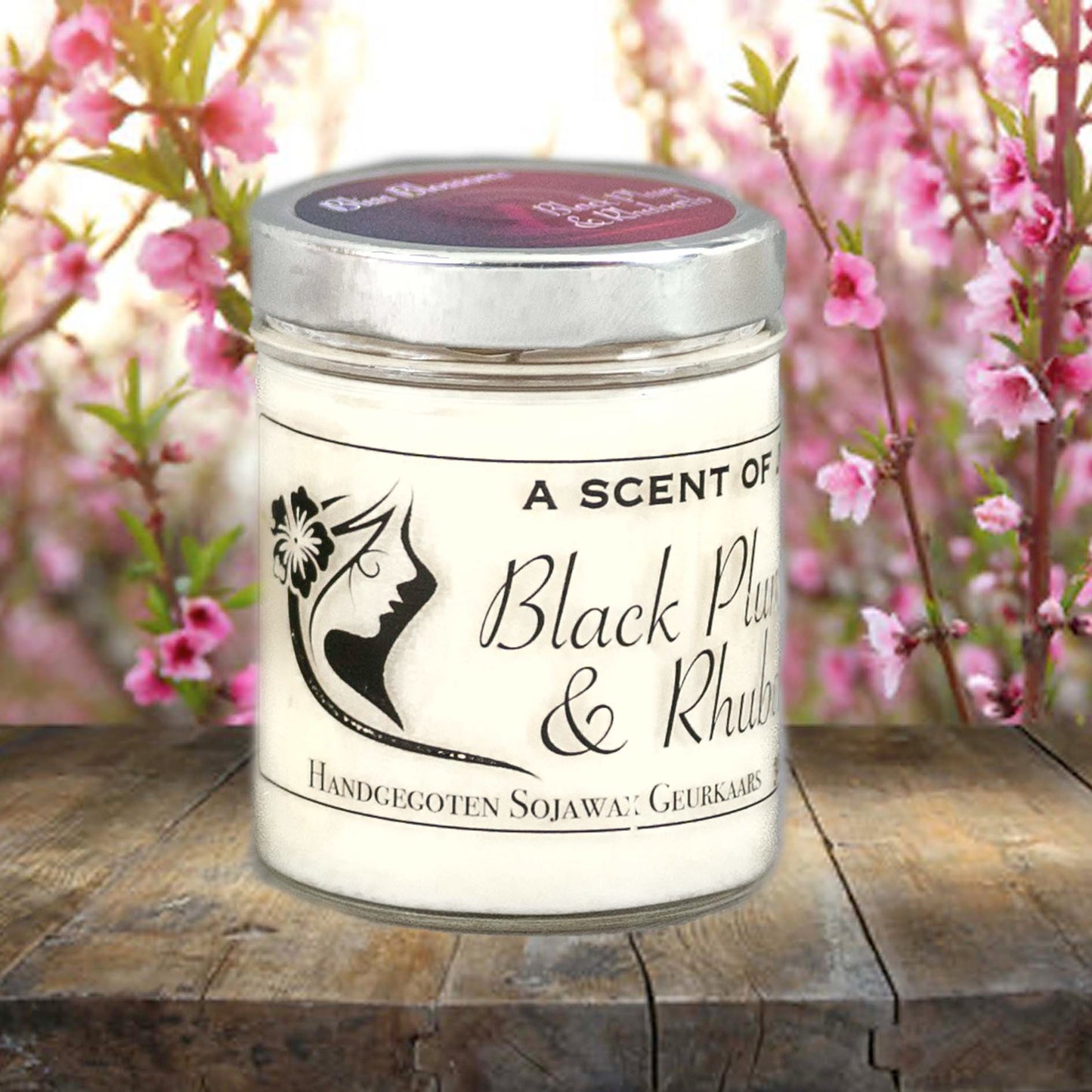 Sojawax geurkaars Black Plum & Rhubarb