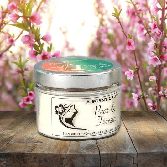 Sojawax geurkaars Pear & Freesia