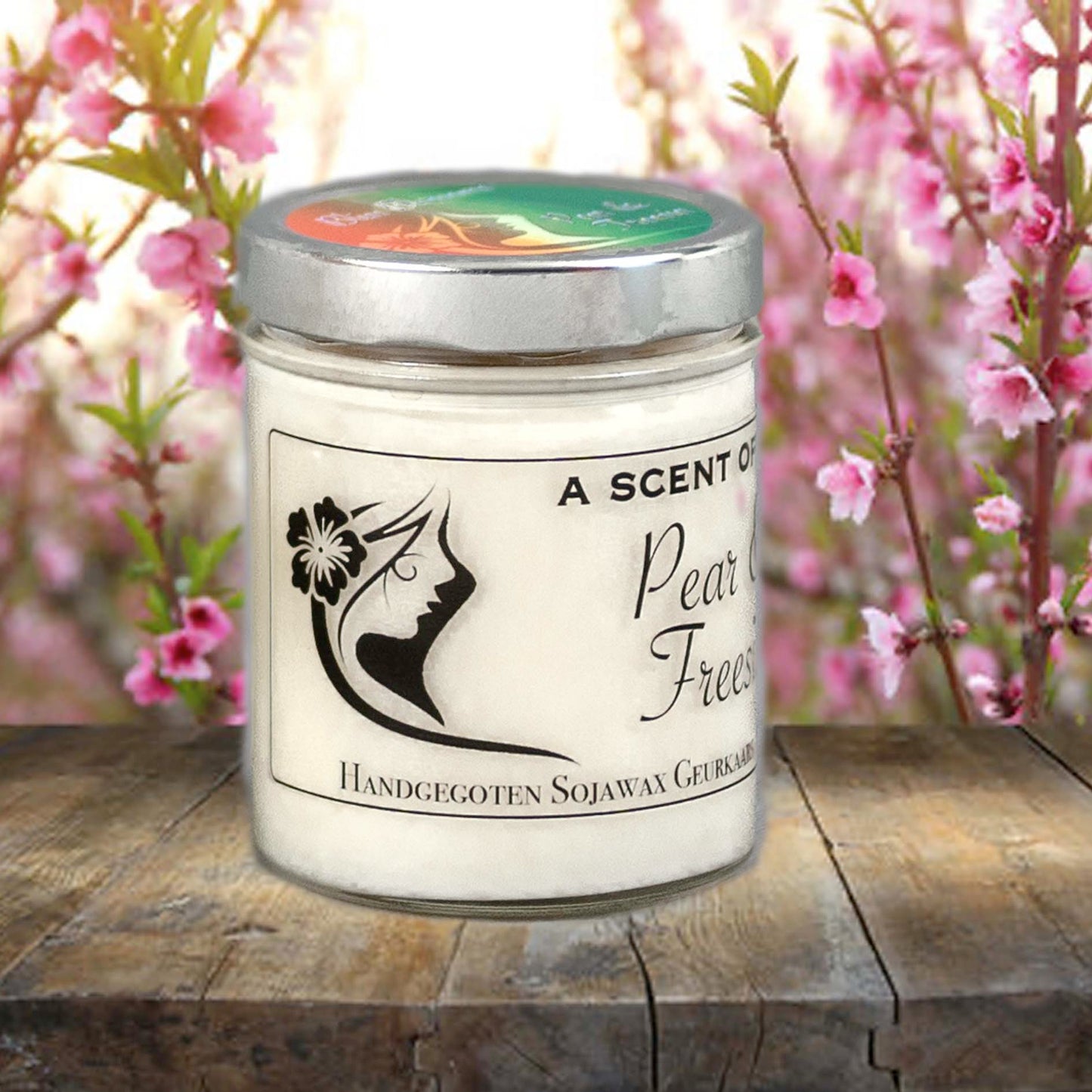 Sojawax geurkaars Pear & Freesia