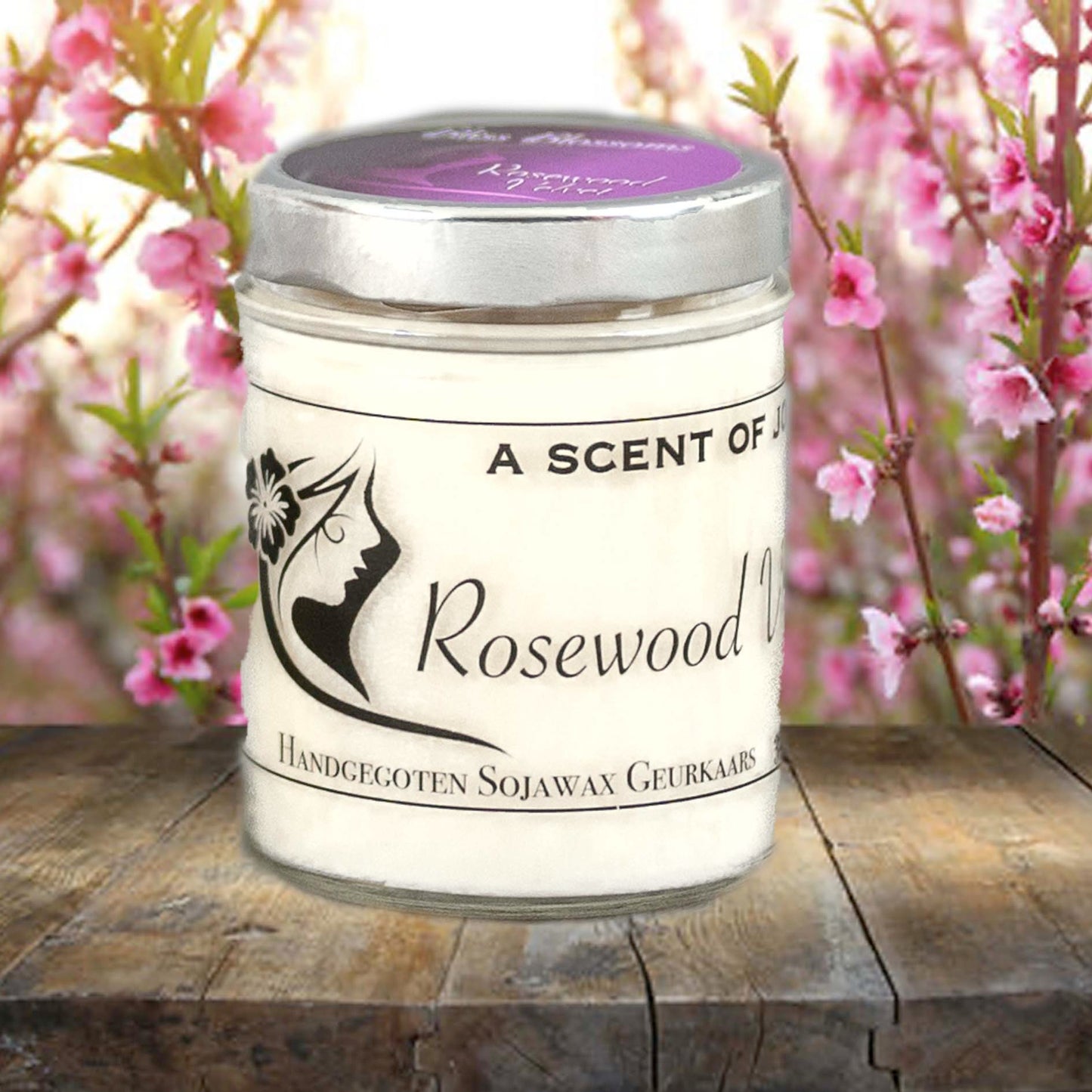 Sojawax geurkaars Rosewood Velvet