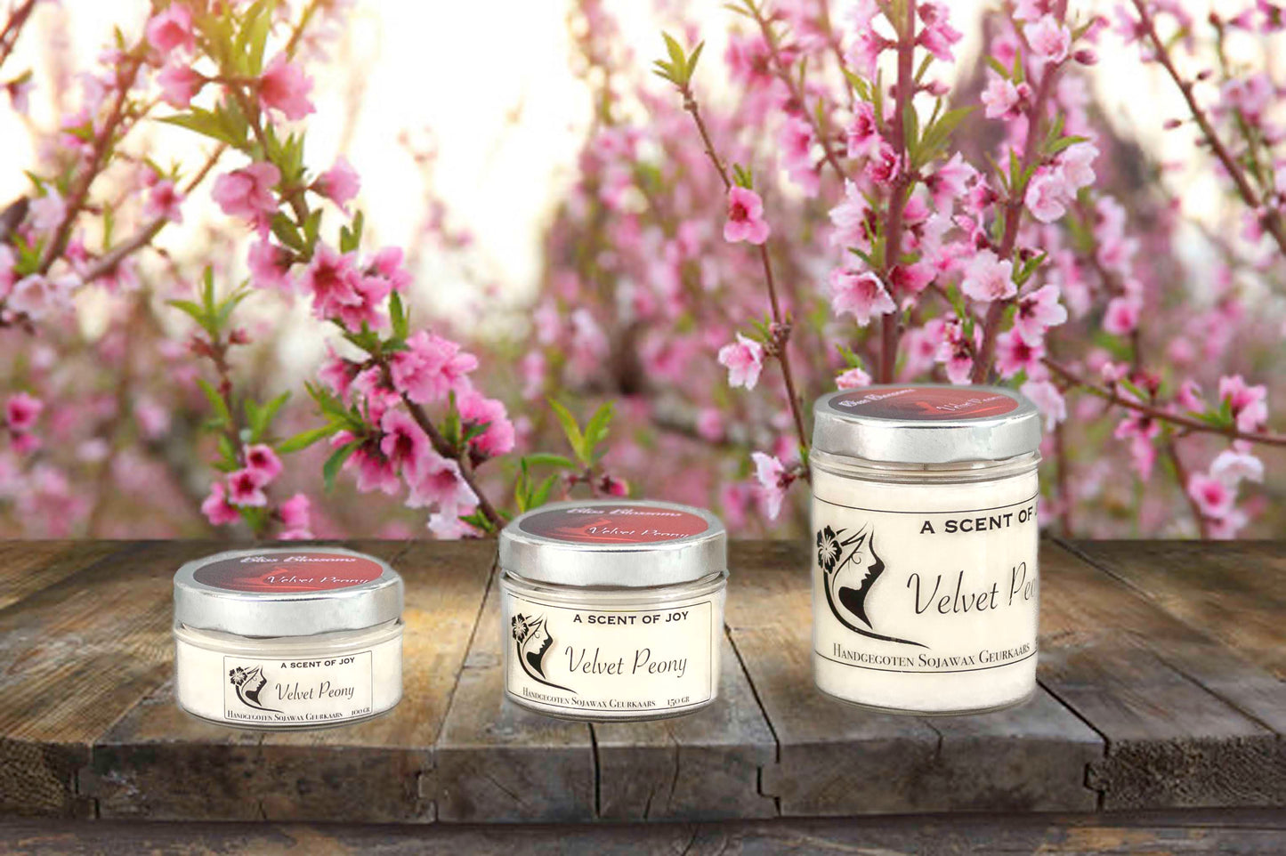 Sojawax geurkaars Velvet Peony