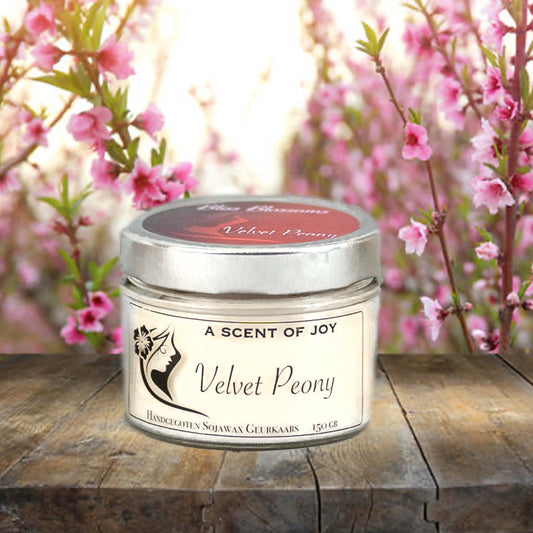 Sojawax geurkaars Velvet Peony